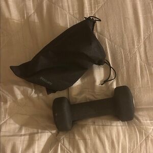 Black Fitness Dumbbell with Carry Pouch